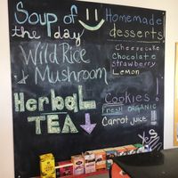 specials board at Health Bistro in Gainesville