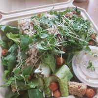 Vegan ceasar salad at Heirloom Food Company in Danielson