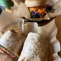 Tempeh BLT wrap at Heirloom Food Company in Danielson