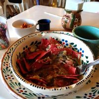 Mixed up and enjoy 🤤 at Frida Chilaquiles Cumbres in Monterrey