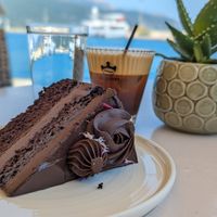 Chocolate cake at ArtKaterina Pastry & Cafe  in Kefalonia