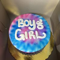Gender reveal cake🩷  at Baker Benji's in Dayton