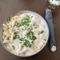 Vegane Carbonara  at Martin's Musikcafé in Doemitz