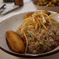 Arroz chaufa con plátano frito at Quntu in Ica