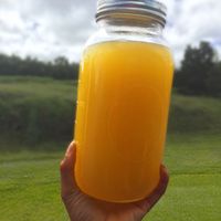 64 ounces of freshly pressed sugarcane juice  at Upcountry Farmer's Market in Pukalani