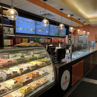 Inside counter  at Rajdhani Sweets and Restaurant in Niagara Falls