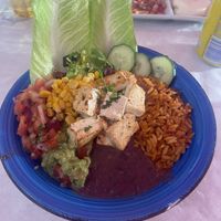 burrito bowl with tofu  at Mex & Co in Salou