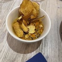 Carrot hummus  at Olympique in Albufeira