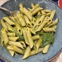 Green pasta   at Olympique in Albufeira