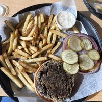 Black bean burger, vegan ranch and fries  at The Rage in Niles