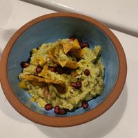 Guacamole (there are some more chips on the side) at Casa Mexicana in Ksamil