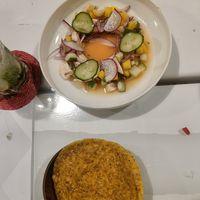 Ceviche made vegan at Casa Mexicana in Ksamil