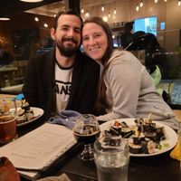 Soirée avec les sushi de l'issue vegan ❤ at La Veillée - Microbrasserie et Pub in Sainte-agathe-des-monts