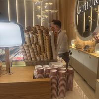 Inside   at Arthur Gelato in Bratislava