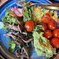 Vegan breakfast without fake meat   at HAUS in Manchester