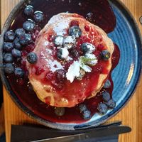 Vegan pancakes at HAUS in Manchester