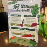 Vegan Menu   at Hot Gossip in Treorchy