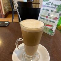 Oat milk latte   at Hot Gossip in Treorchy