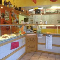 The counters at L Edy Pizza in Ponte Tresa