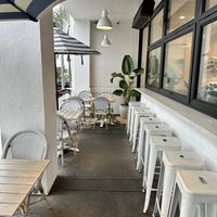 Outdoor Seating  at Bluestone Lane in Manhattan Beach