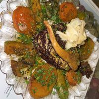 black rice oyster mushroom dish is full of flavor and the spice blend is exquisite   at Hachichit Albe in Beirut