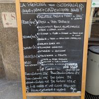 Today's menu at Respeat in Turin