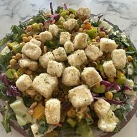 Chickpea curry salad - AMAZING!   at The Queen of Squash in Peoria