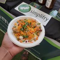 Dahi Palak Papdi chaat at Simplifry in Bangalore