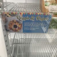 Vegan advertisement   at Cafe Ube in Jersey