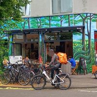 von außen at Ain Cafe in Cologne