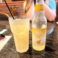 Sparkling Yuzu in a frosted glasss  at Noodle Boulevard in Cary