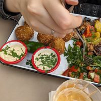 Falafel plate at Café NIL in Vienna