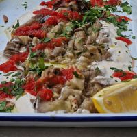 Baba Ganoush zum Reinsetzen at Café NIL in Vienna