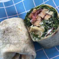 Tempeh Caesar wrap  at Dale and Dollops in Ocean Grove