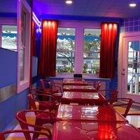 Interior, cute seating   at Dale and Dollops in Ocean Grove