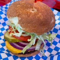 Veggie Burger at Dale and Dollops in Ocean Grove
