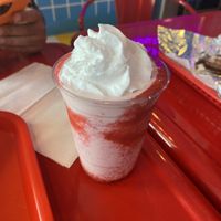Strawberry Milkshake  at Dale and Dollops in Ocean Grove
