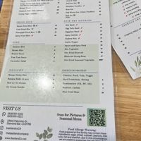 Physical menu. (Online has more well marked vegan options)    at Basil and Co in Diamond Bar