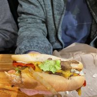 Vegan Philly- it’s a monster!   at Green New American Vegetarian in Tempe