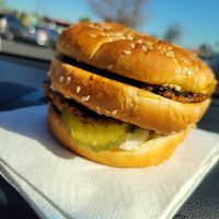 Big Wac is delicious 😋 My fave burger at Green New American Vegetarian in Tempe