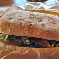 Philly Cheesesteak at Green New American Vegetarian in Tempe