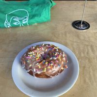 Sprinkled donut.  at Green New American Vegetarian in Tempe