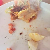 Taco almost gone... So good! at Green New American Vegetarian in Tempe