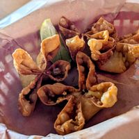 Crab puffs at Green New American Vegetarian in Tempe