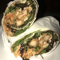 PEANUT CHICKEN WRAP at Green New American Vegetarian in Tempe