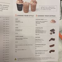 Menu (page 2 of 2)   at Hotel Chocolat  in Glasgow