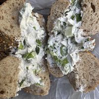 Tofu scallion cc  at Brooklyn Bagel & Coffee in New York City