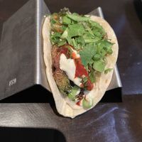 The Brussels Sprout taco (vegan version )  at The Mule in London