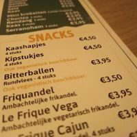 Several veggie and vegan snacks at Bijzonder Frietwerk in Dordrecht