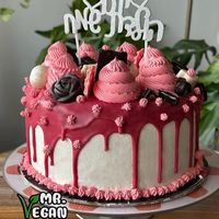 Personalized birthday cake at Mr Vegan Cookie - Pre-order Only in Haifa